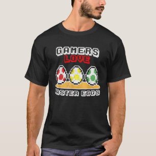 Camiseta Los jugadores aman el videojuego Easter Eggs