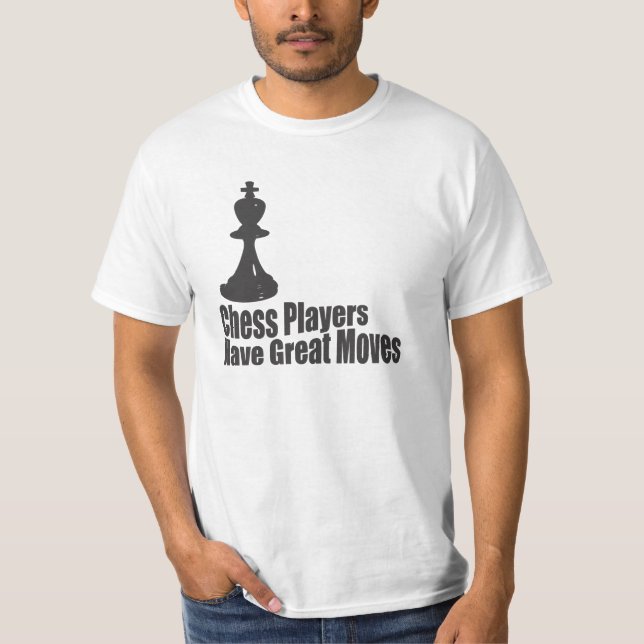 Camiseta Los jugadores de ajedrez tienen grandes (Anverso)
