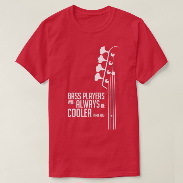 Camiseta Los Jugadores De Bass Siempre Serán Más Fríos Que  (Diseño del anverso)