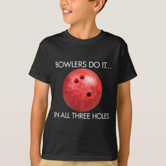 Camiseta Los jugadores de bolos lo hacen… En los tres