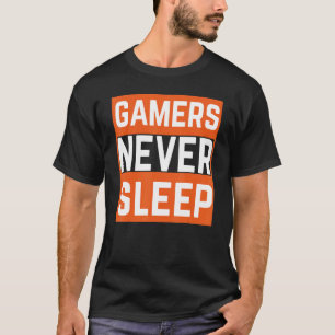 Camiseta Los jugadores de juegos nunca duermen juegos de vi