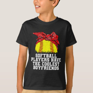 Camiseta Los Jugadores De Softbol Tienen La Noche De Boyfri
