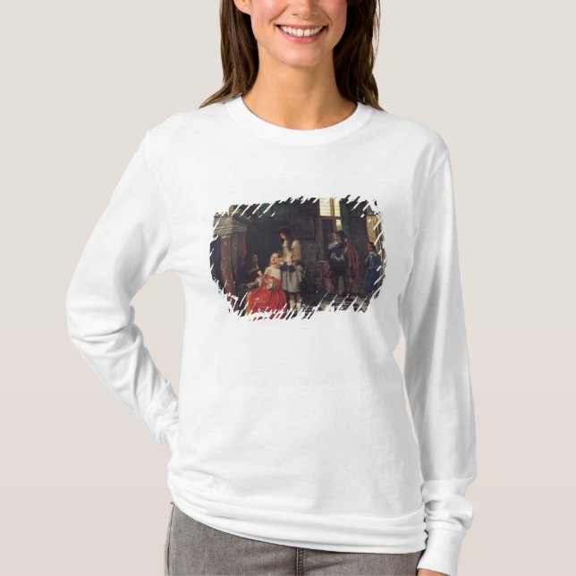 Camiseta Los jugadores de tarjeta, c.1663-65 (Anverso)