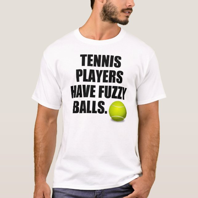 Camiseta Los jugadores de tenis tienen bolas borrosas (Anverso)