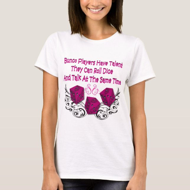 Camiseta los jugadores del bunco tienen talento #2 (Anverso)