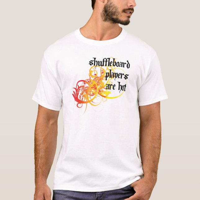 Camiseta Los jugadores del Shuffleboard son calientes (Anverso)