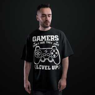 Camiseta Los jugadores no envejecen, solo se nivelan como j