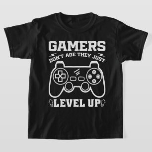 Camiseta Los jugadores no envejecen, solo se nivelan como j