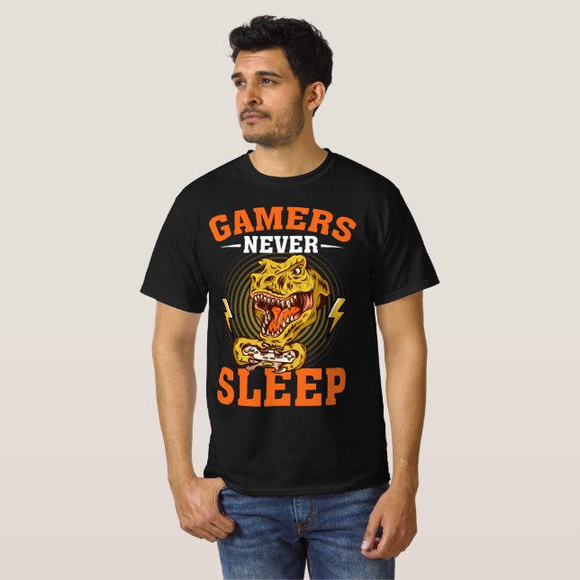 Camiseta Los jugadores nunca duermen (Anverso completo)
