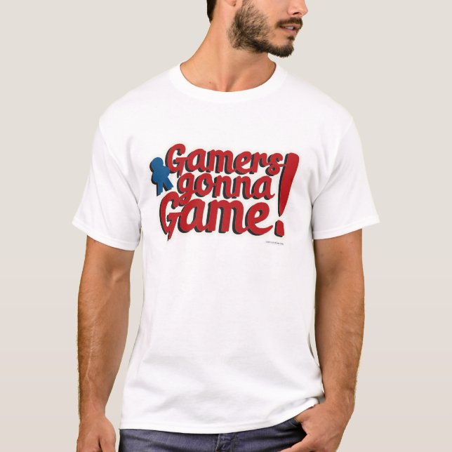 Camiseta Los jugadores van a jugar juego divertido juego de (Anverso)