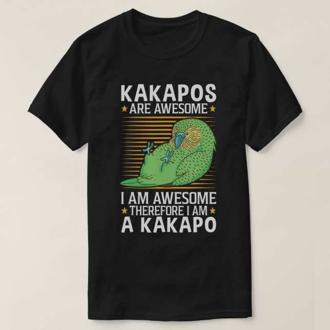 Camiseta Los kakapos son un impresionante loro búho neozela (Diseño del anverso)