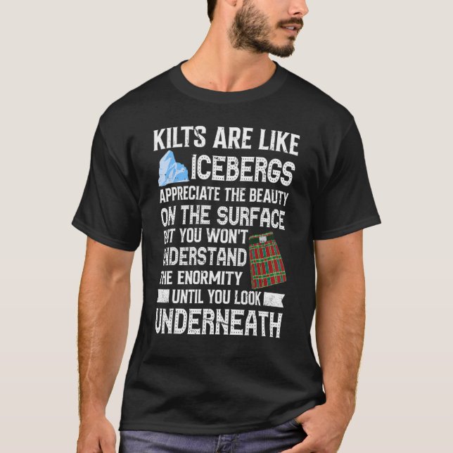Camiseta Los Kilómetros De Hombres Son Como Icebergs Kilt W (Anverso)