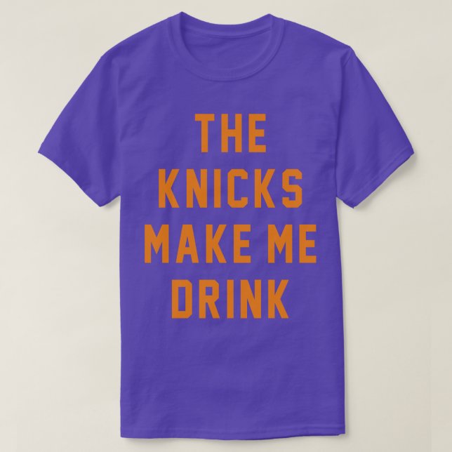 Camiseta Los Knicks me hacen beber (Diseño del anverso)
