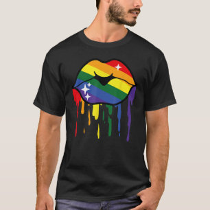 Camiseta Los labios de arcoiris son orgullo de la comunidad