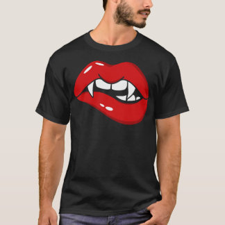 Camiseta Los labios de vampiros con Fang