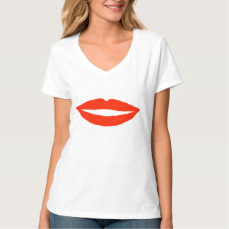 Camiseta Los Labios Rojos Lo Mantienen Simple Dulce