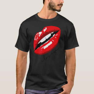 Camiseta Los labios rojos que te amo