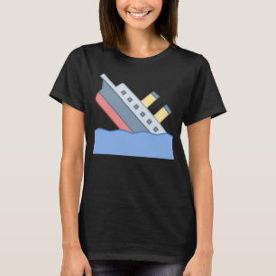 Camiseta Los labios sueltos se hunden hundiendo barco Titan