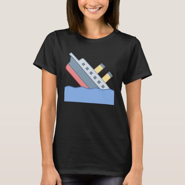 Camiseta Los labios sueltos se hunden hundiendo barco Titan (Anverso)