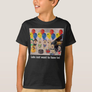 Camiseta ¡Los laboratorios apenas quieren divertirse!