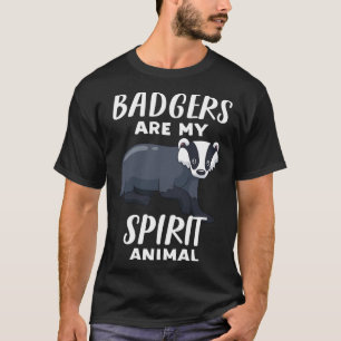 Camiseta Los ladrones son mi Badger de animales de espíritu