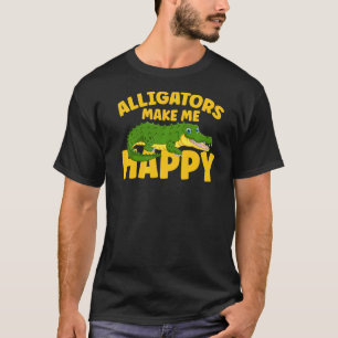 Camiseta Los lagartos me hacen feliz gator de niños cocodri