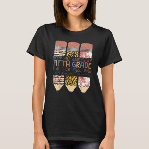 Camiseta Los lápices De Equipo De Quinto Grado Son Bienveni