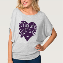 Camiseta Los latigazos de fibra 3D me dan alas (overlay púr