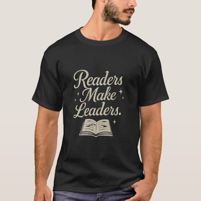 Camiseta Los lectores hacen una cita motivadora para el lib (Anverso)