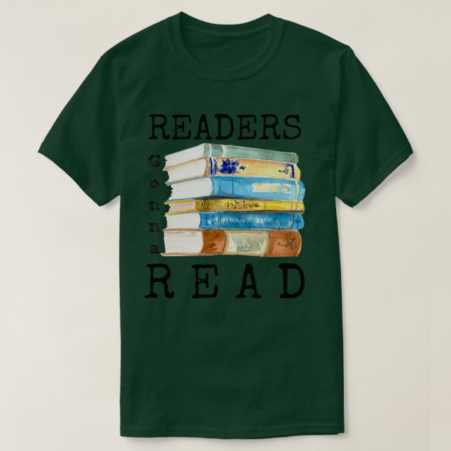 Camiseta Los lectores leerán regalos de Bookworm (Diseño del anverso)