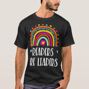 Camiseta los lectores son líderes amantes del libro