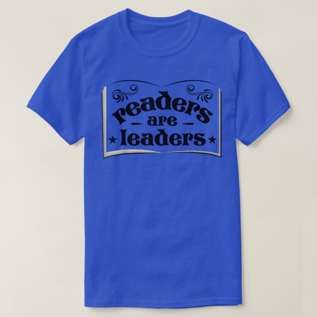 Camiseta Los lectores son líderes de los lectores de libros (Diseño del anverso)