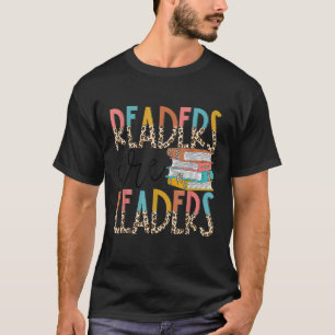 Camiseta Los Lectores Son Líderes Del Libro Boho Leopard De