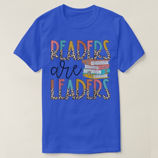 Camiseta Los lectores son líderes del libro Boho Leopard Lo (Diseño del anverso)