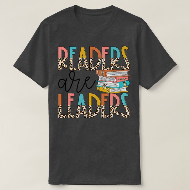 Camiseta Los lectores son líderes del libro Boho Leopard Lo (Diseño del anverso)