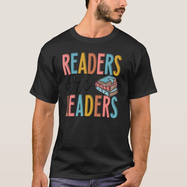 Camiseta Los lectores son líderes del libro Bookworlading (Anverso)