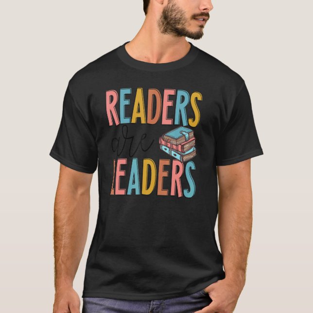 Camiseta Los lectores son líderes del libro Bookworlading (Anverso)