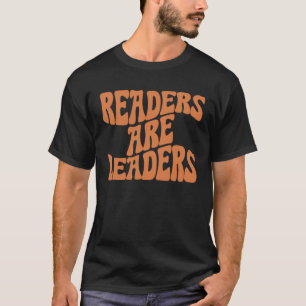 Camiseta Los lectores son líderes del libro vintage Leer al