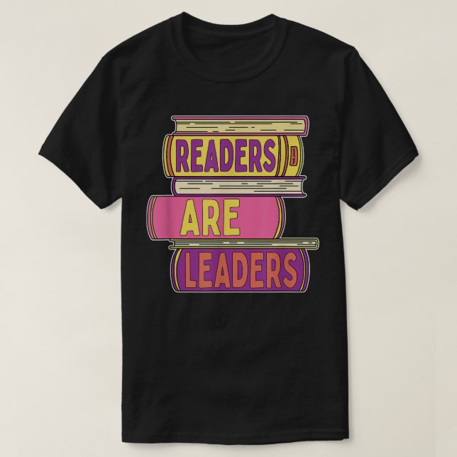 Camiseta Los Lectores Son Líderes Para Los Amantes Del Libr (Diseño del anverso)