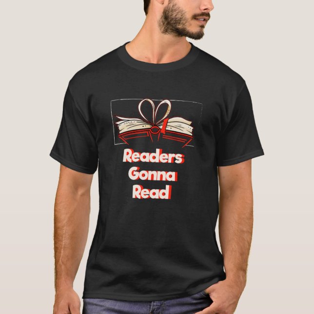 Camiseta Los lectores van a leer libros de literatura sobre (Anverso)