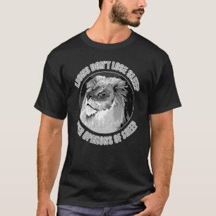 Camiseta Los leones no pierden el sueño por opiniones de ov