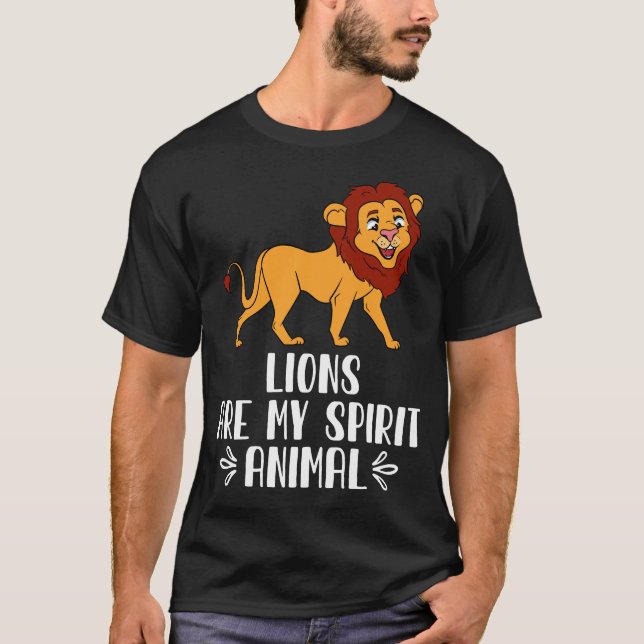 Camiseta Los leones son mi animal espiritual (Anverso)