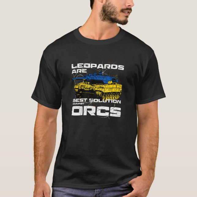 Camiseta Los Leopardos son la mejor solución contra los orc (Anverso)