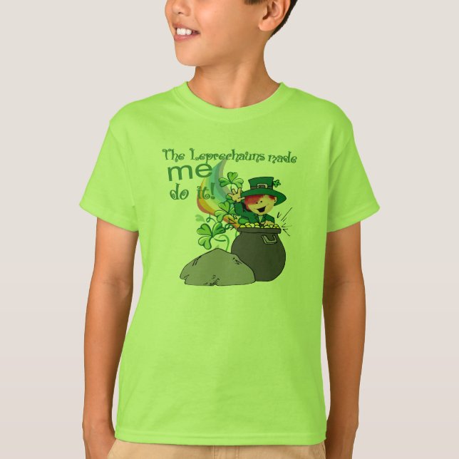Camiseta ¡Los Leprechauns hicieron que lo hace! (Anverso)