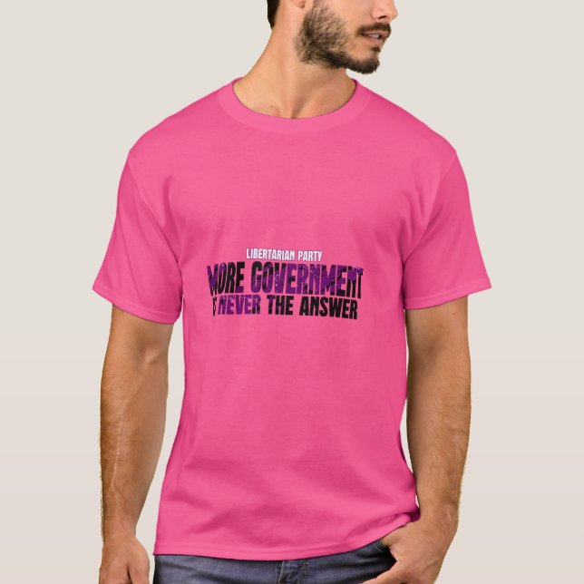 CAMISETA LOS LIBERTARIOS MÁS GOBIERNO NUNCA ES NUESTRA RESP (Anverso)