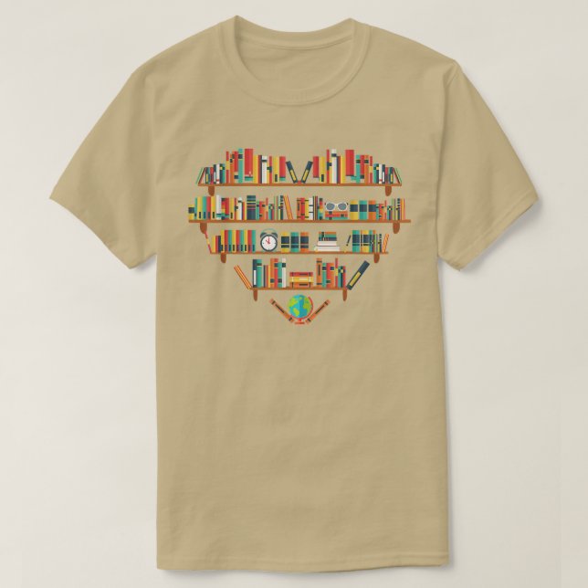 Camiseta Los libros aman la gráfica, el amante del libro pa (Diseño del anverso)