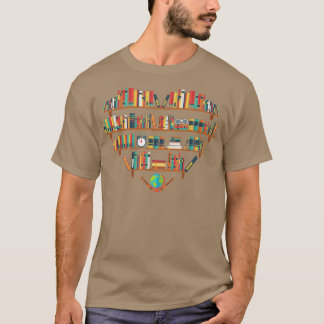 Camiseta Los libros aman la gráfica, el amante del libro pa