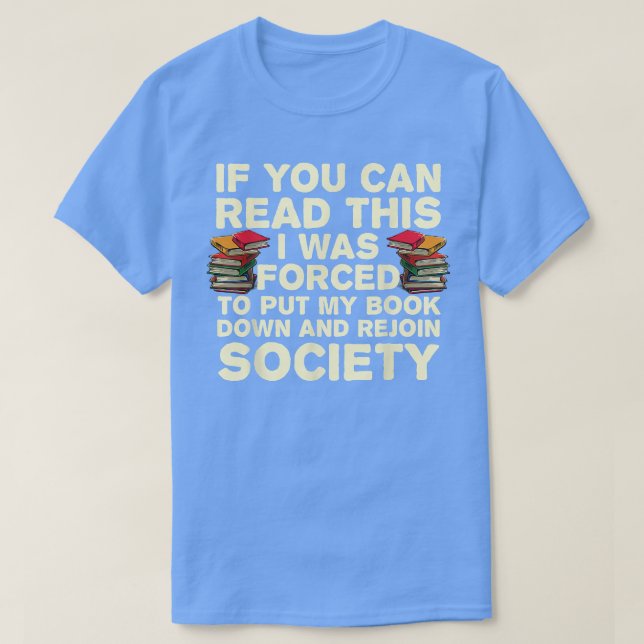 Camiseta Los libros de lectura divertidos añoran a las muje (Diseño del anverso)