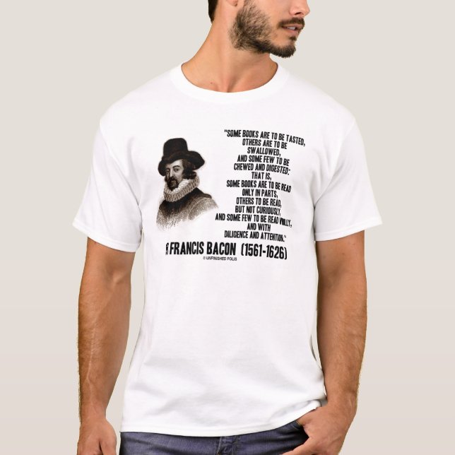 Camiseta Los libros de sir Francis Bacon que se leerán (Anverso)