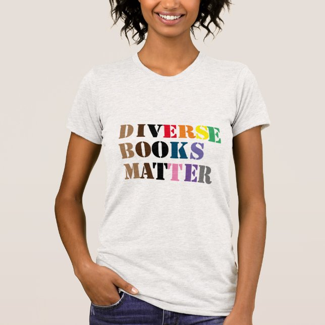 Camiseta Los libros diversos importan (Anverso)